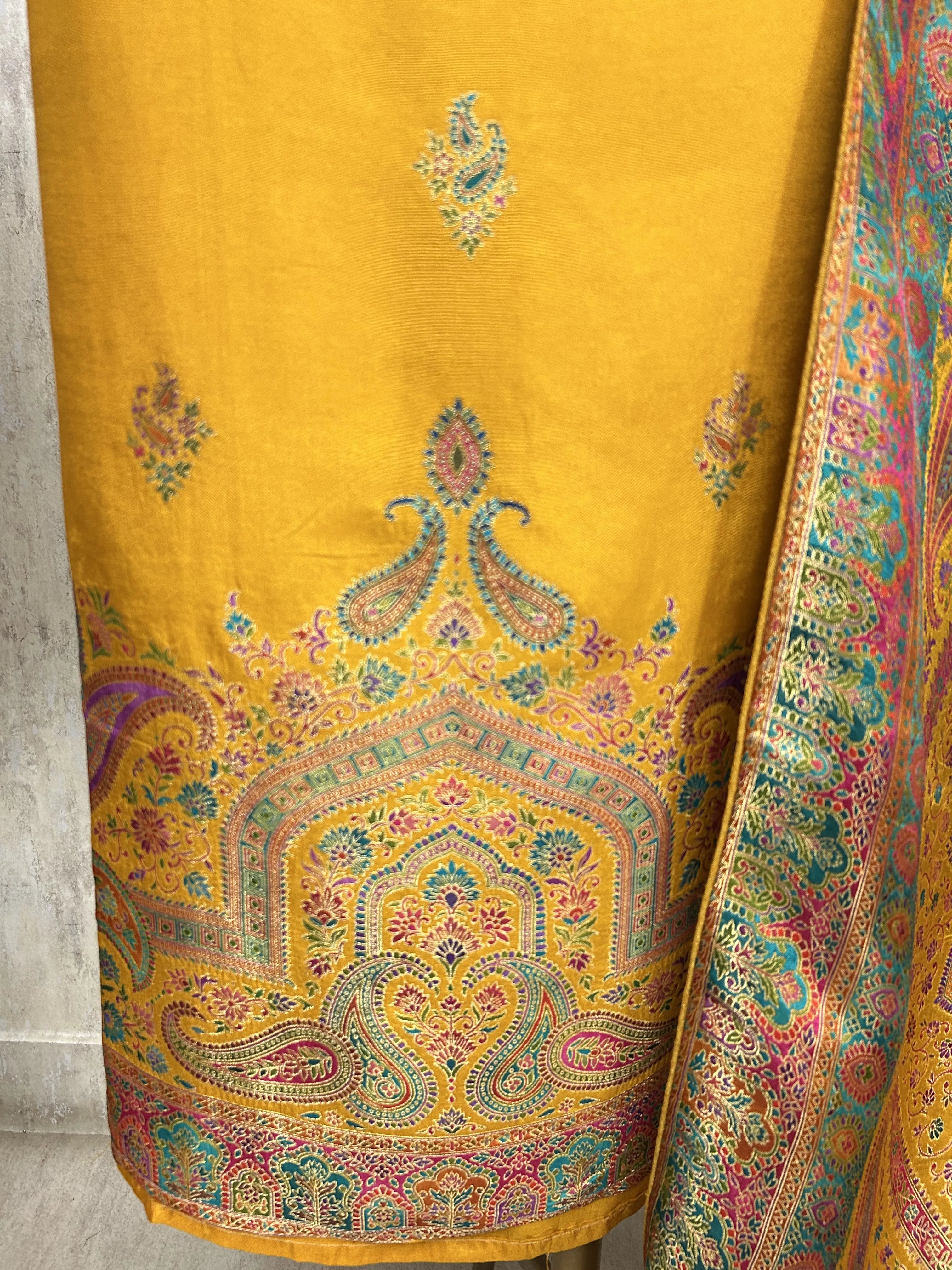 Fine silk Unstitched suit with Position Print