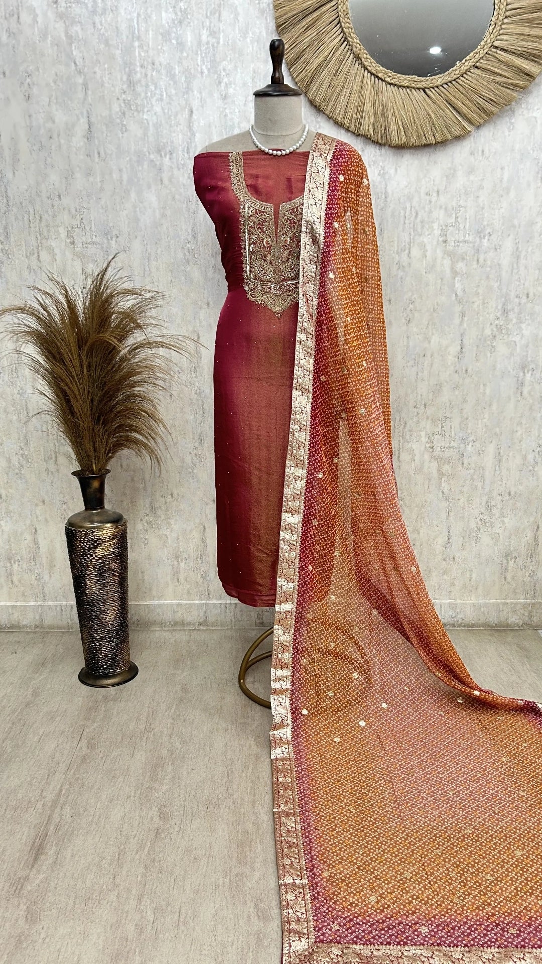 Gleam Tissue Unstitched Suit