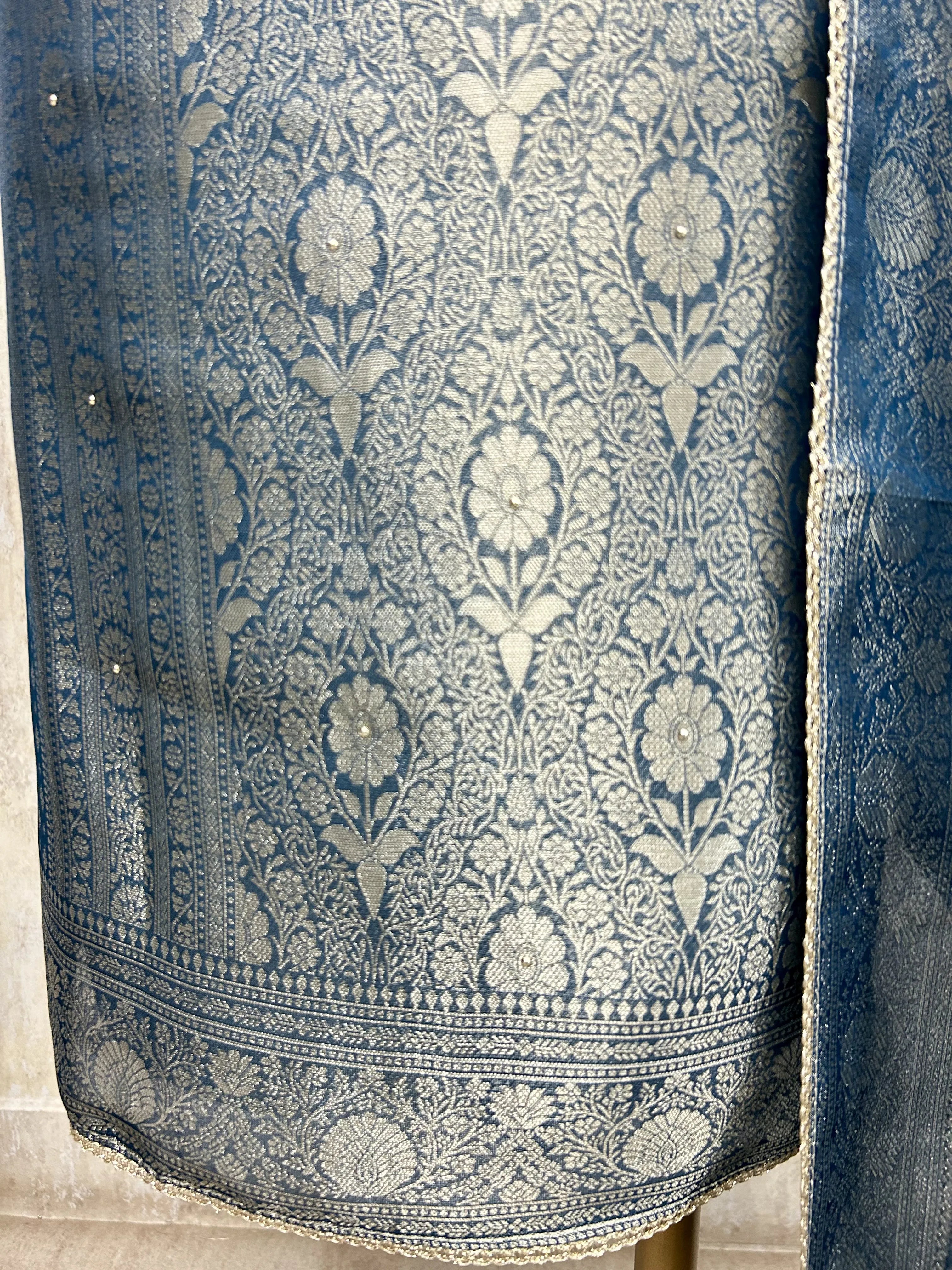 Brocade silk Luxury Unstitched suit