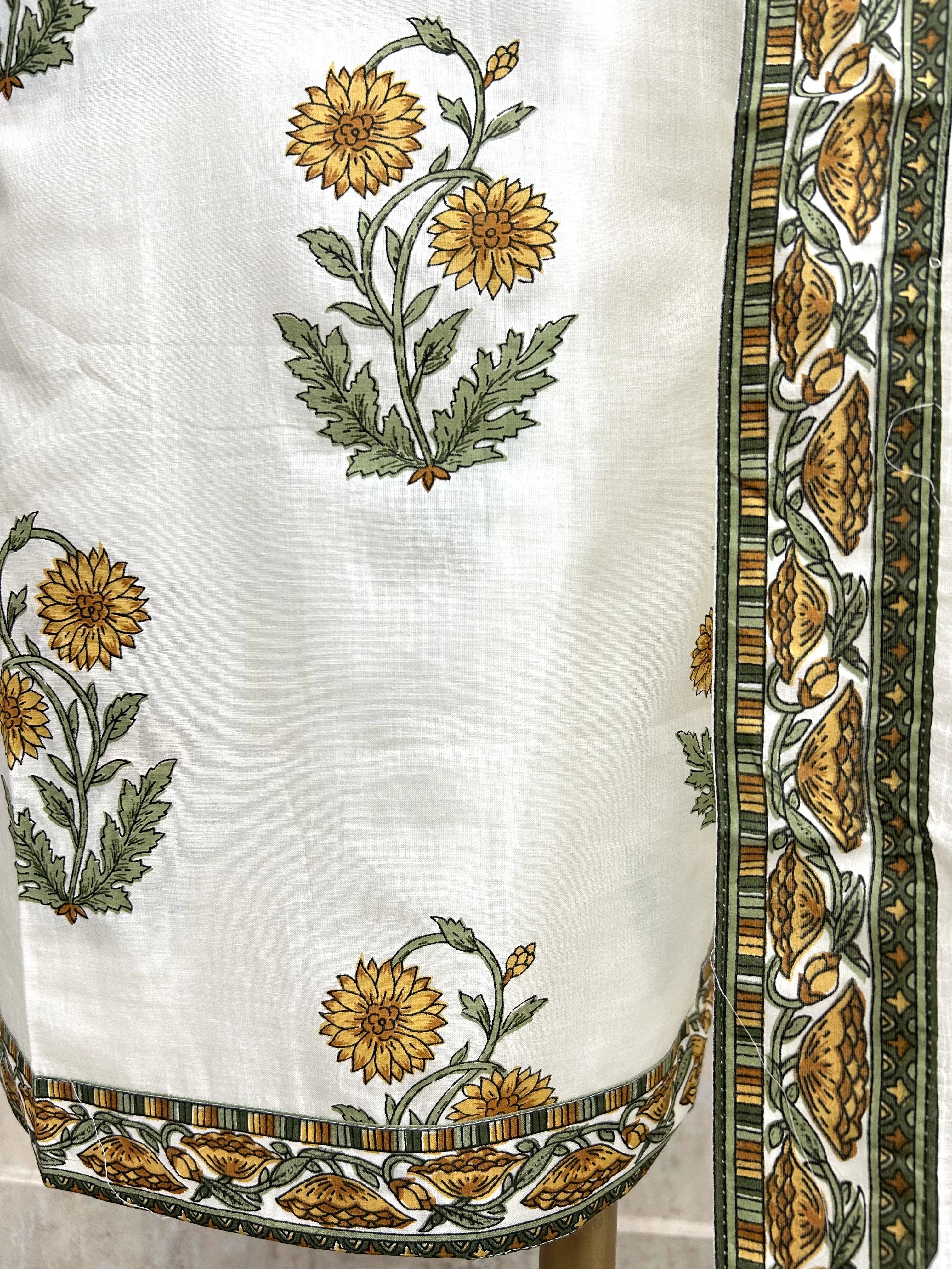 Block Print Cotton Unstitched Suit Set