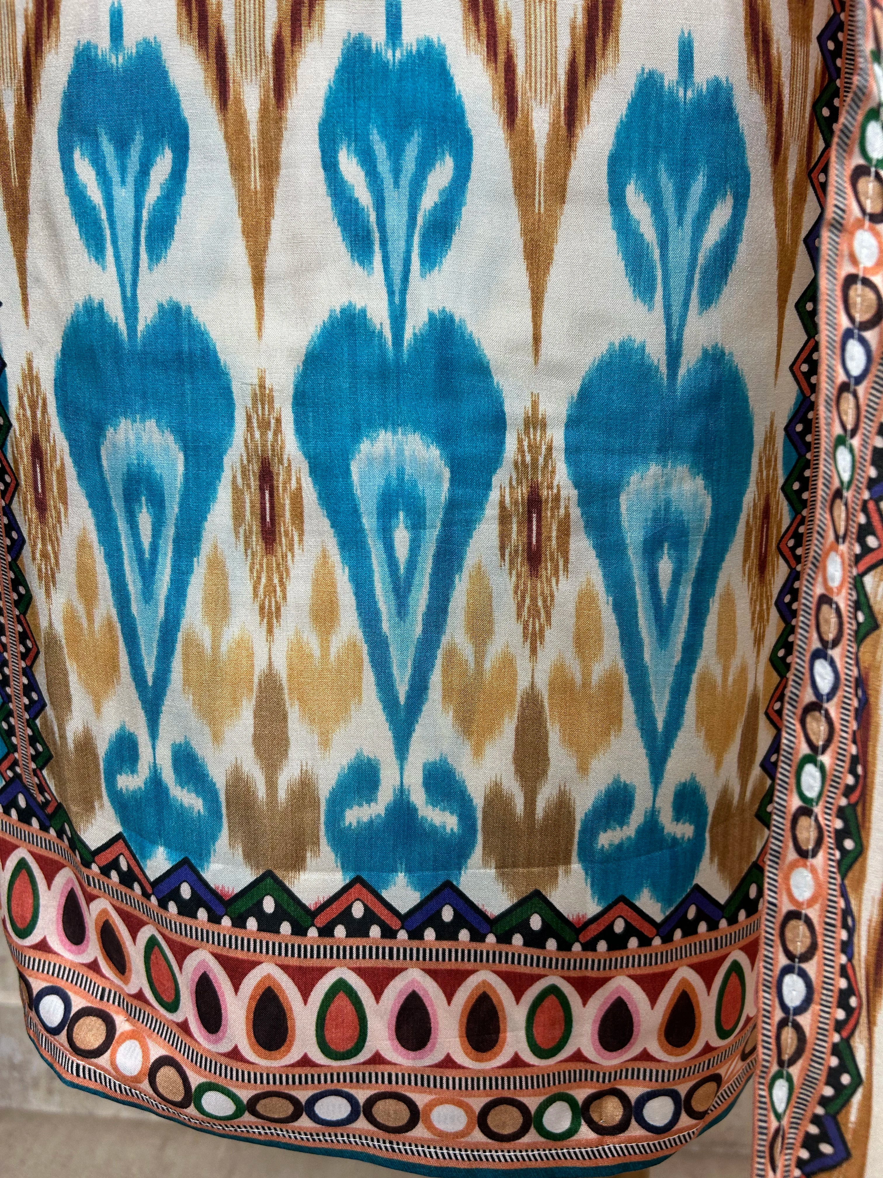 Batik Print Muslin Unstitched Suit Set