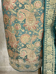 Verdant Silk Harmony Unstiched Suit