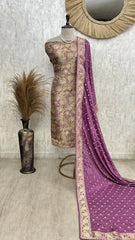 Verdant Silk Harmony Unstiched Suit