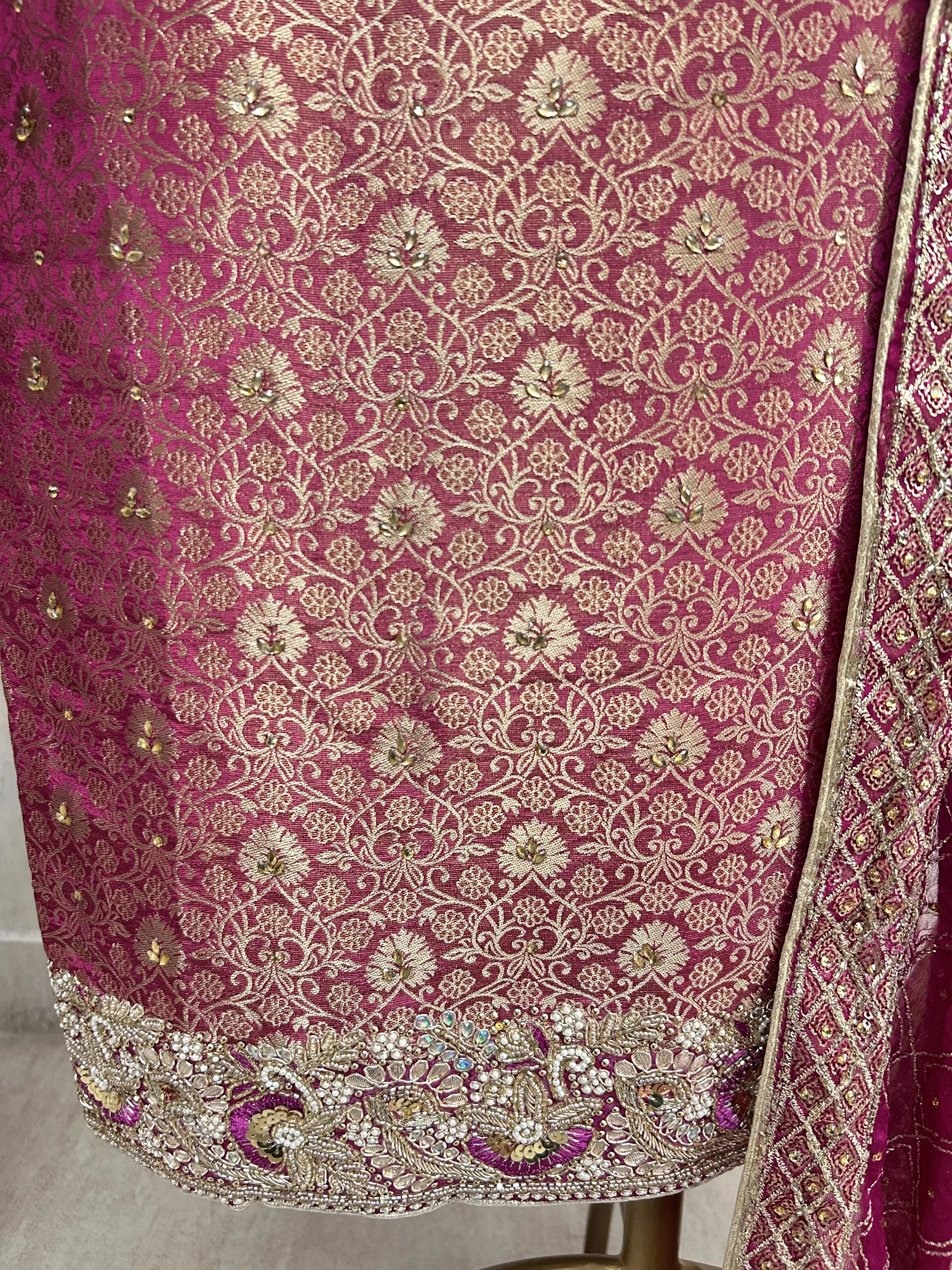 Festive Elegance Unstiched Suit