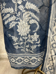 Elegant Ikat Impressions Unstiched Suit