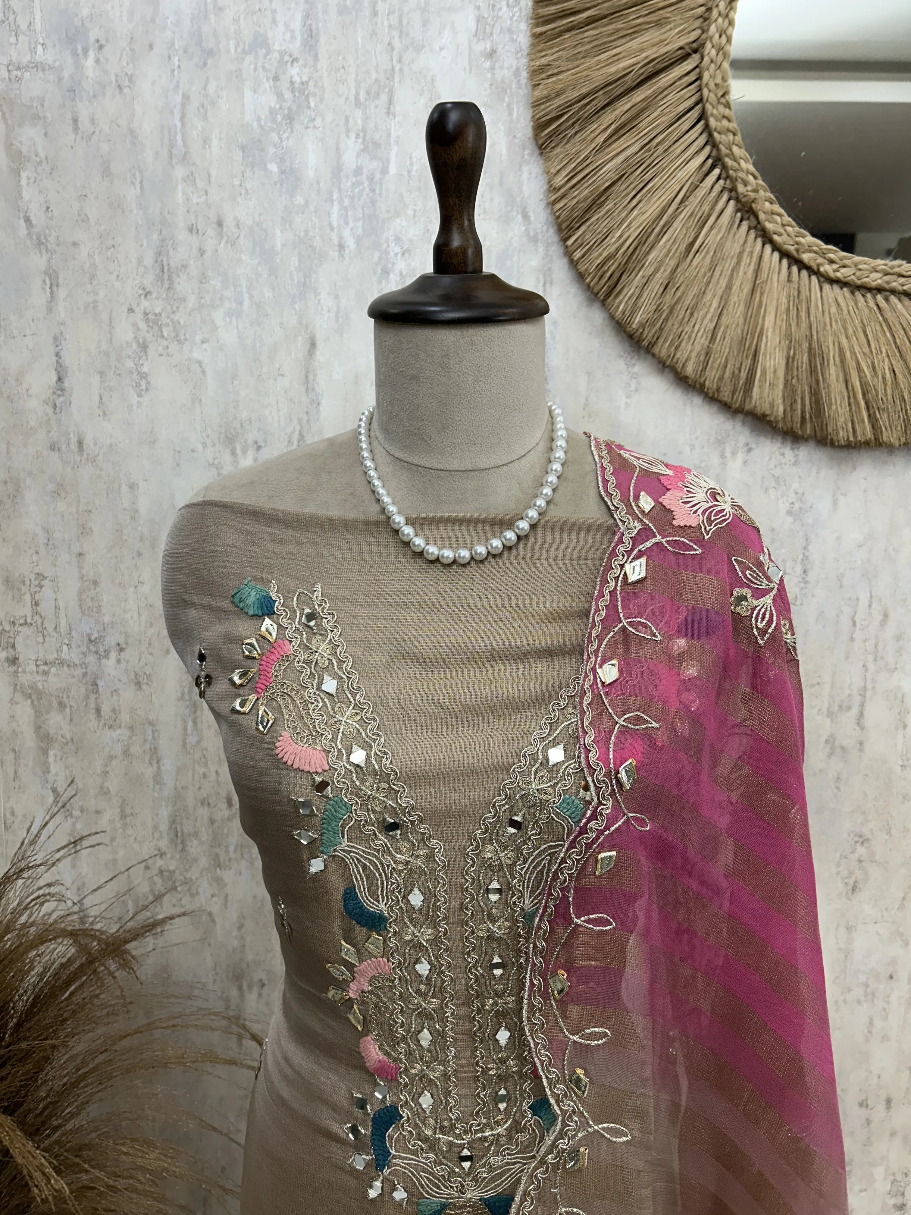 Soft Bloom Grace Unstiched Suit