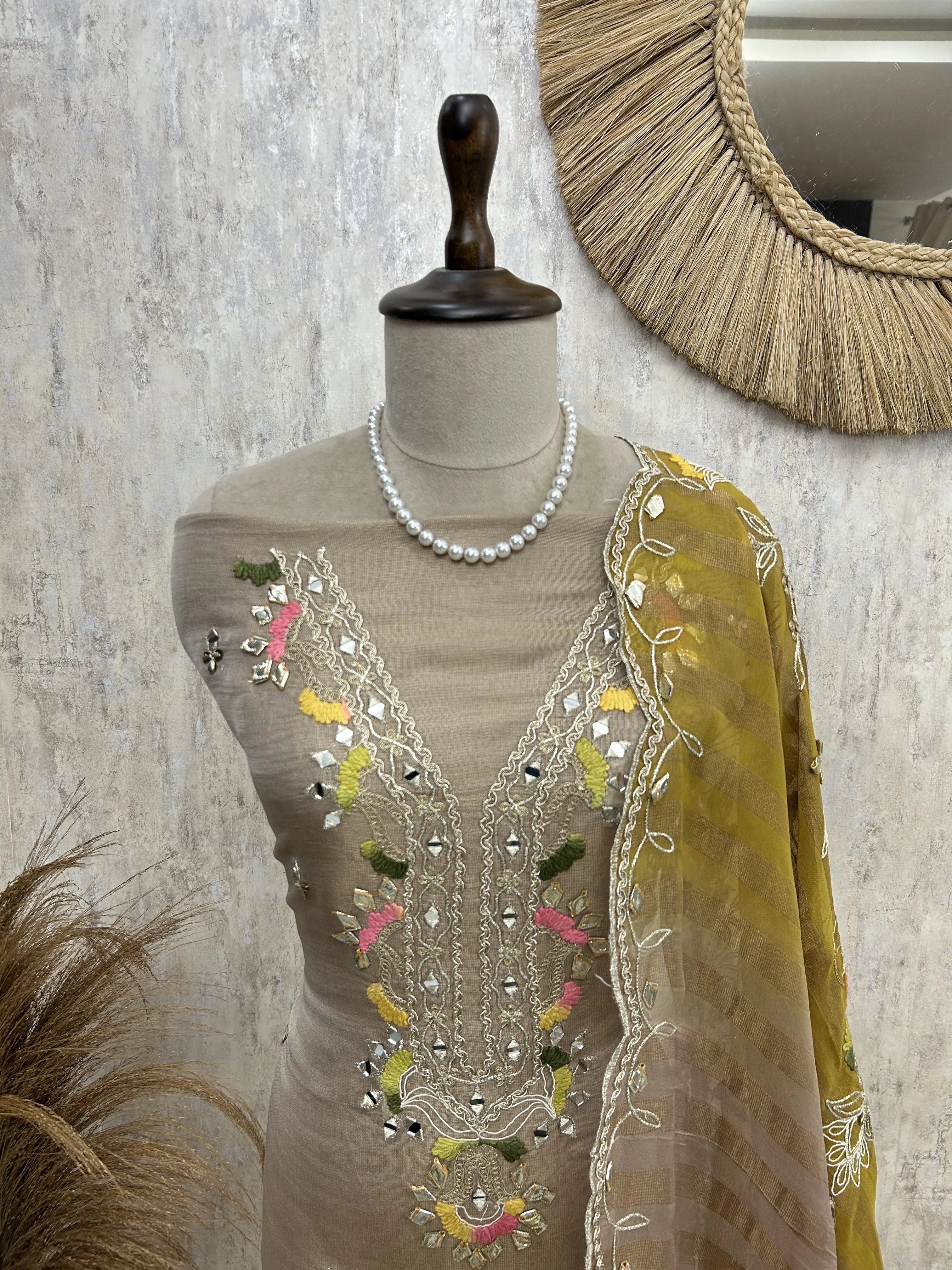 Soft Bloom Grace Unstiched Suit