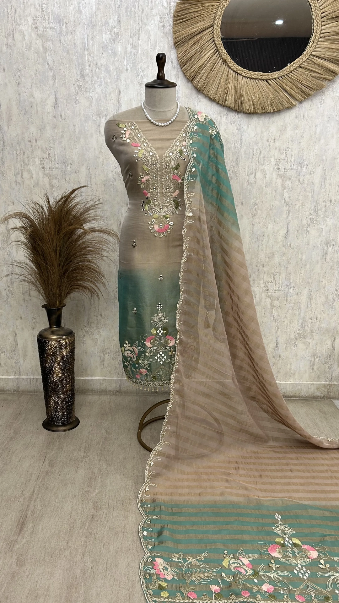 Soft Bloom Grace Unstiched Suit