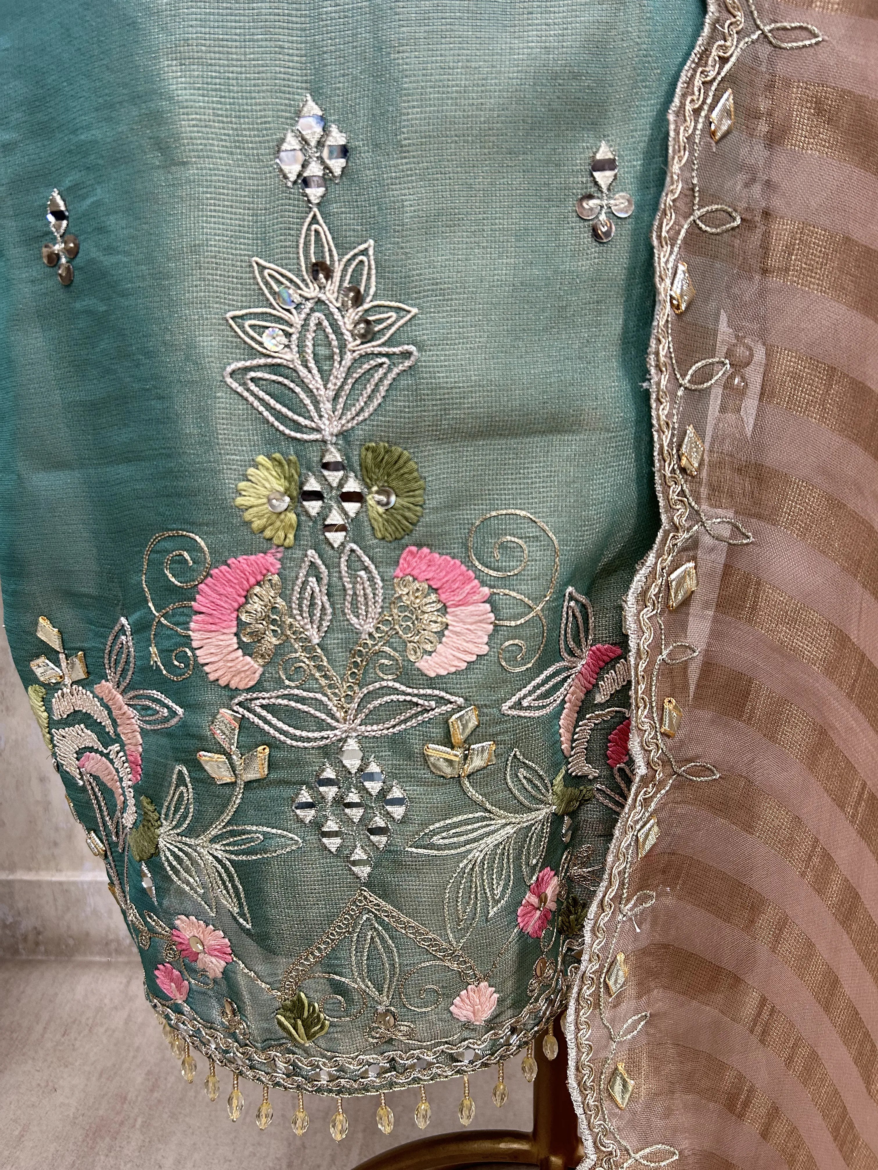 Soft Bloom Grace Unstiched Suit