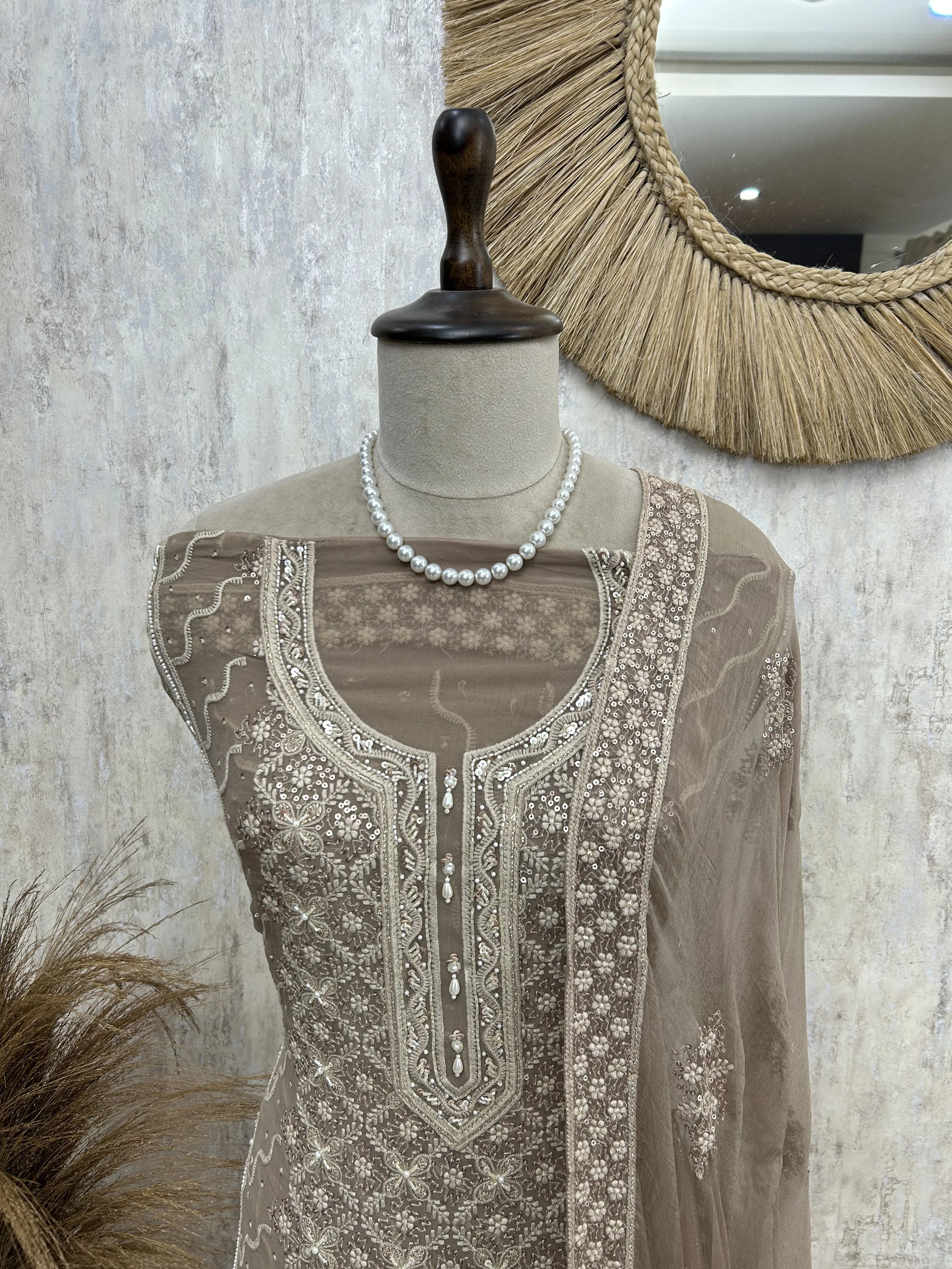 Pastel Embroidered Grace Unstiched Suit