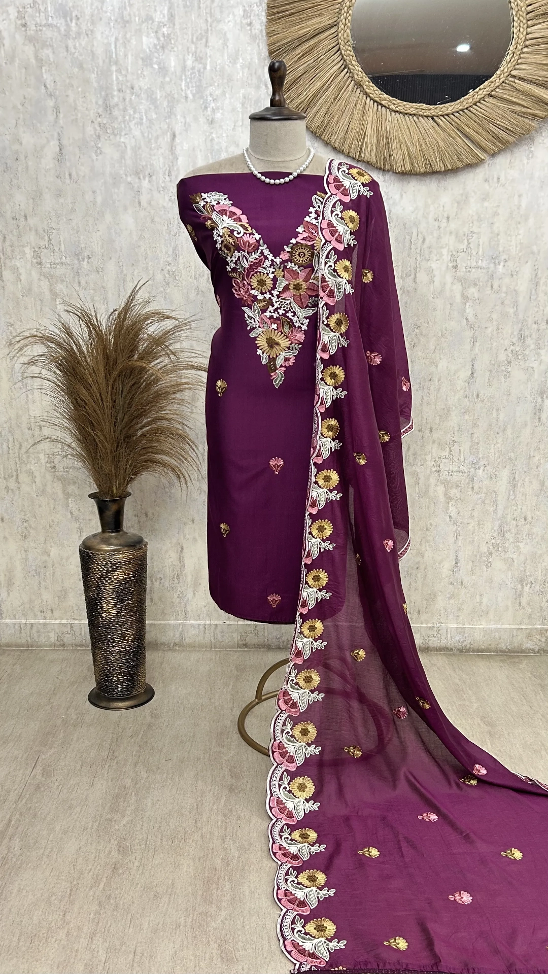 Blossom Grace Unstiched Suit