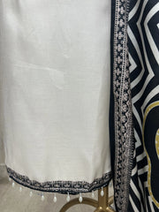 Striped Elegance Unstiched Suit