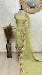 Soft Lilac Charm Unstiched Suit