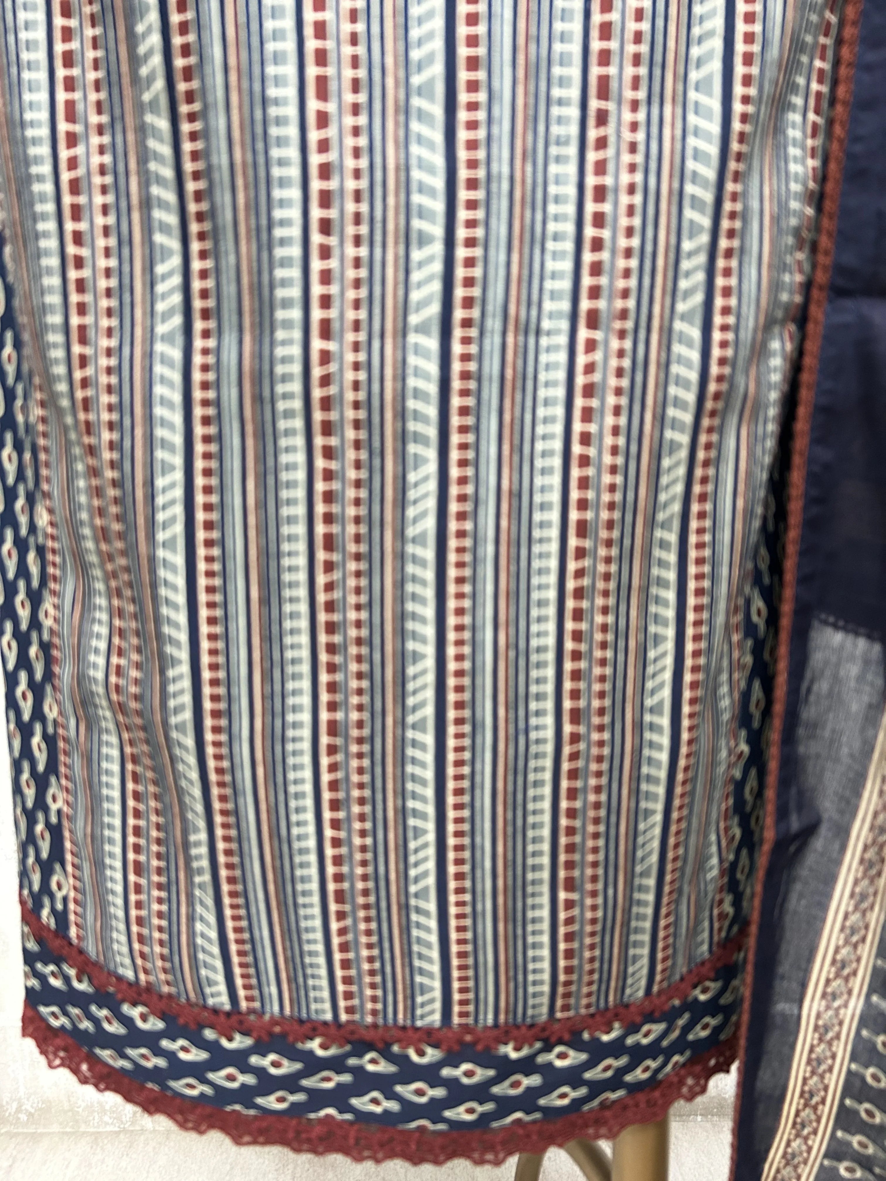 Ajrakh Grace Unstiched Suit