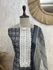 Timeless Tribal Weave Unstiched Suit