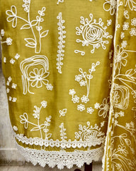 Midnight Lace Charm Unstitched Suit