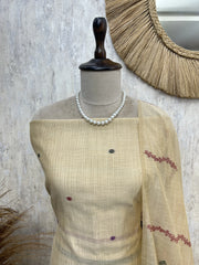 Serene Aqua Charm Unstitched Suit