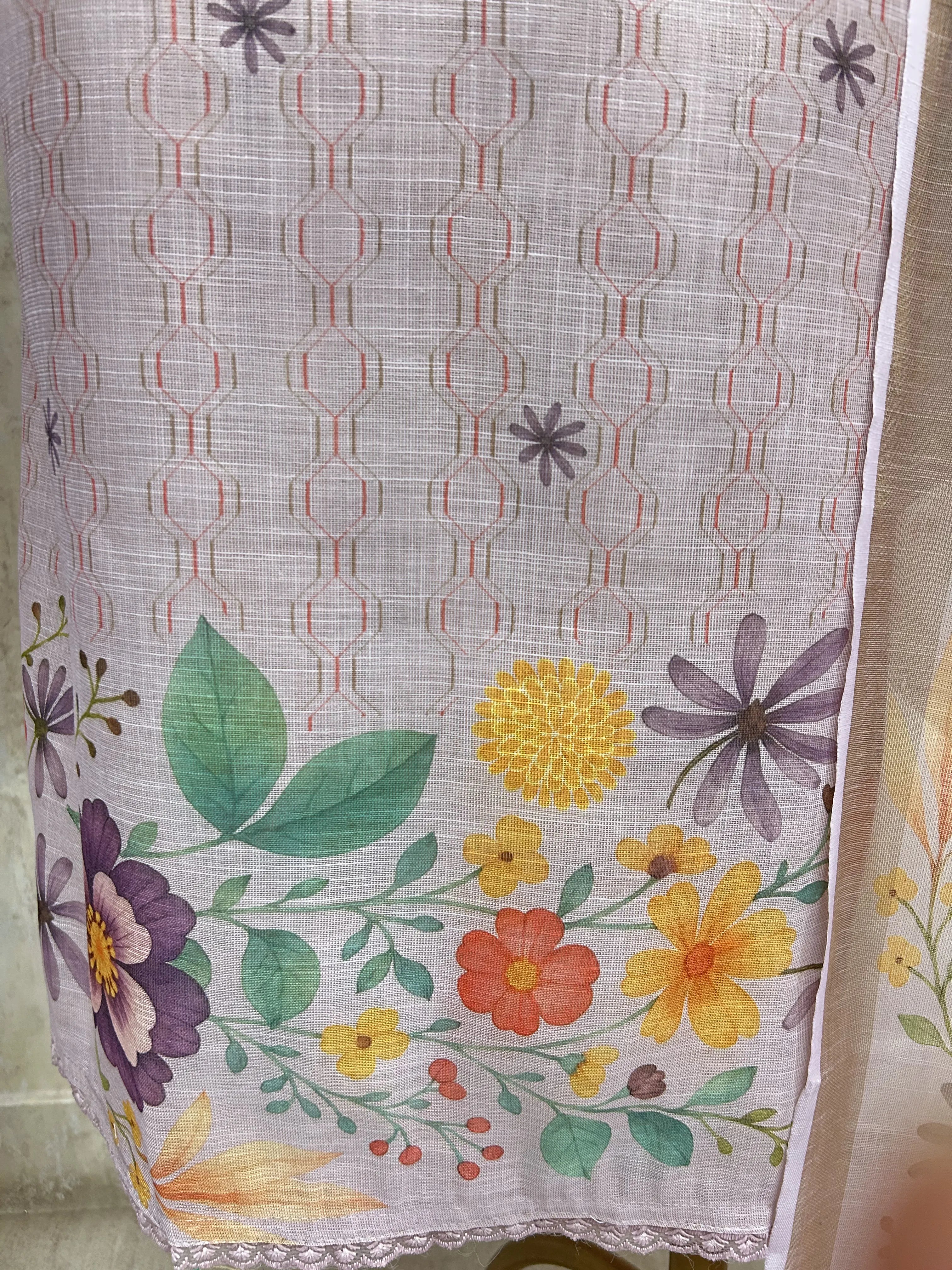 Blooming Grace Ensemble Unstitched Suit