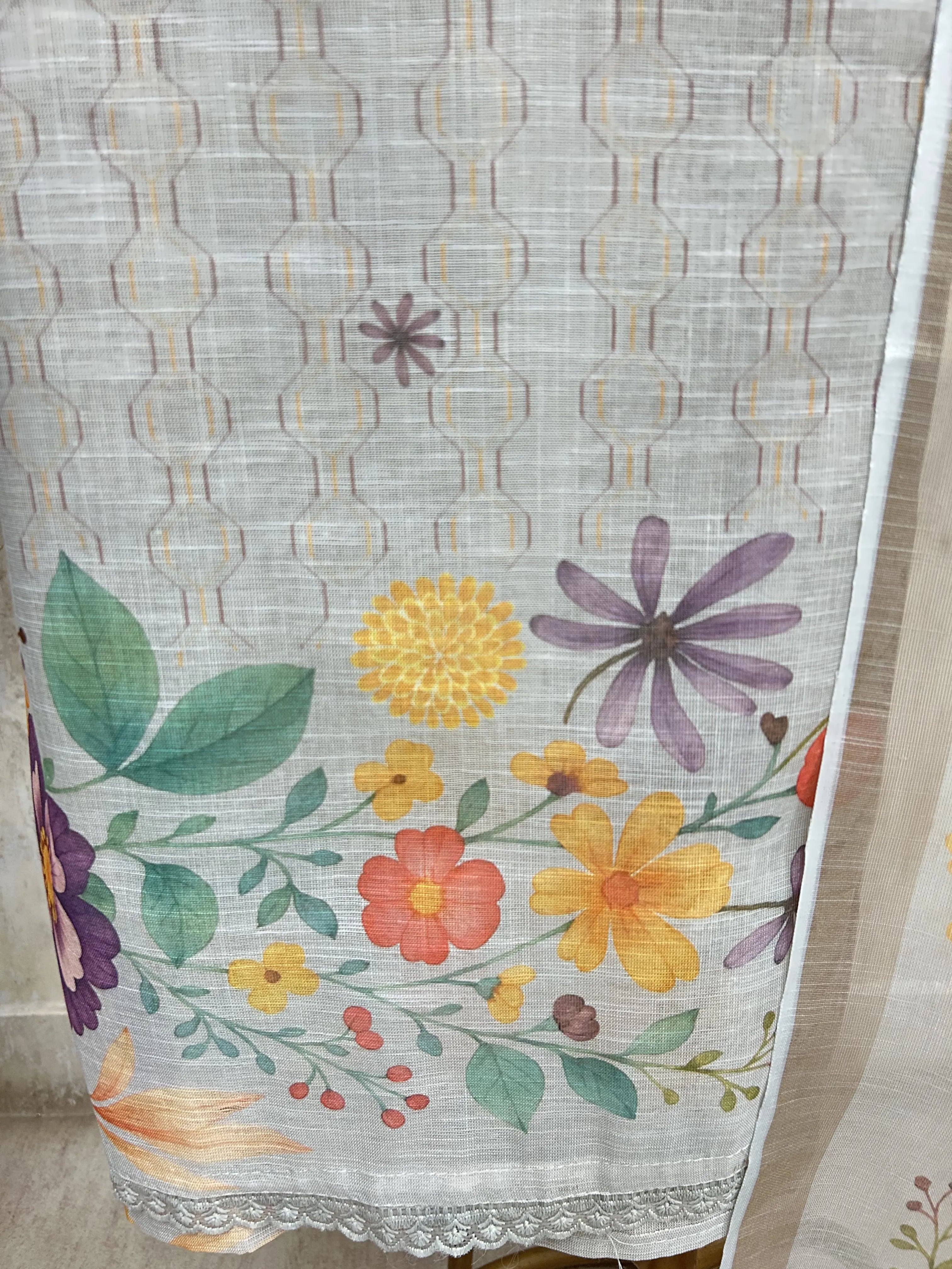 Blooming Grace Ensemble Unstitched Suit