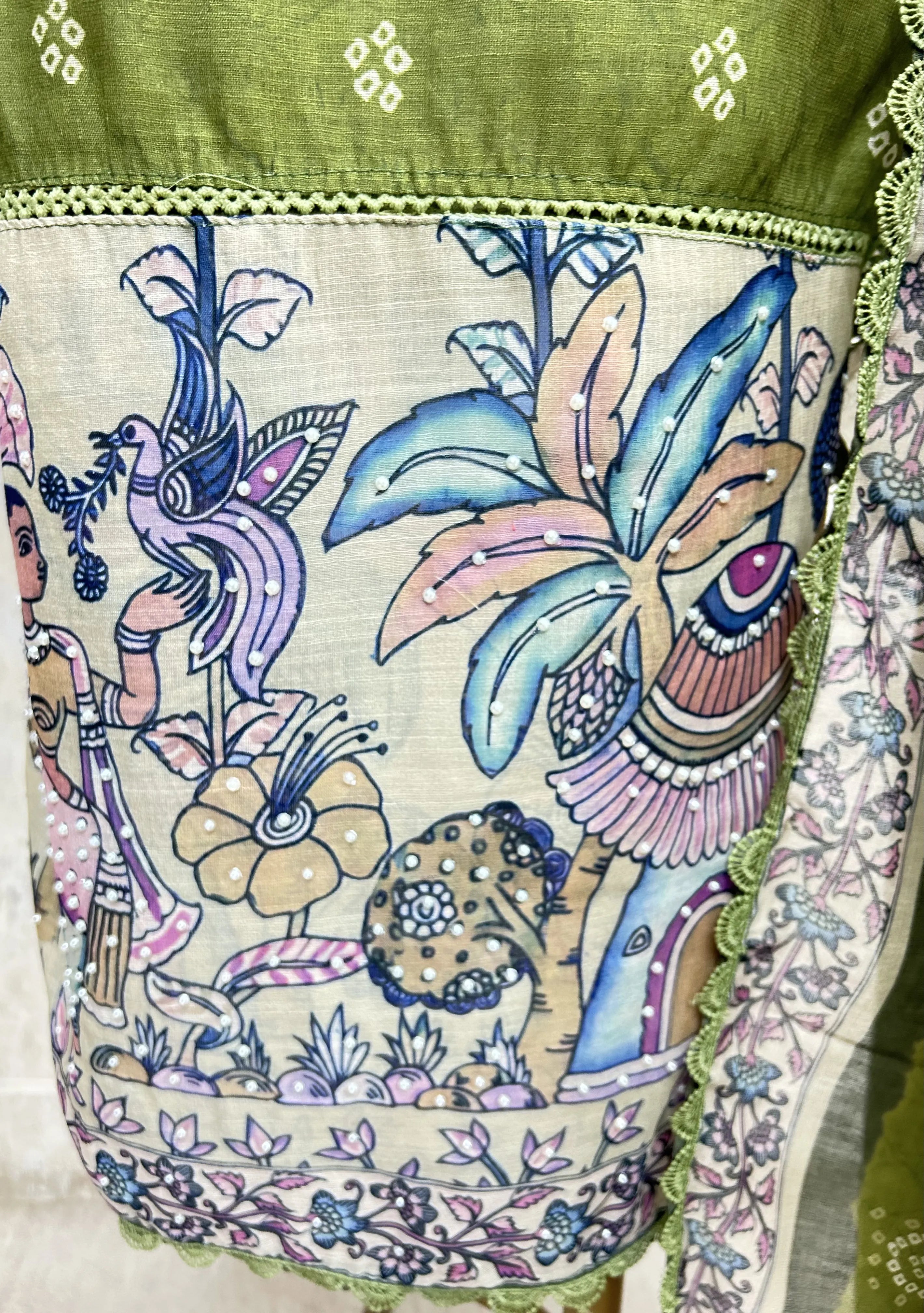 Mystic Village Art Unstitched Suit