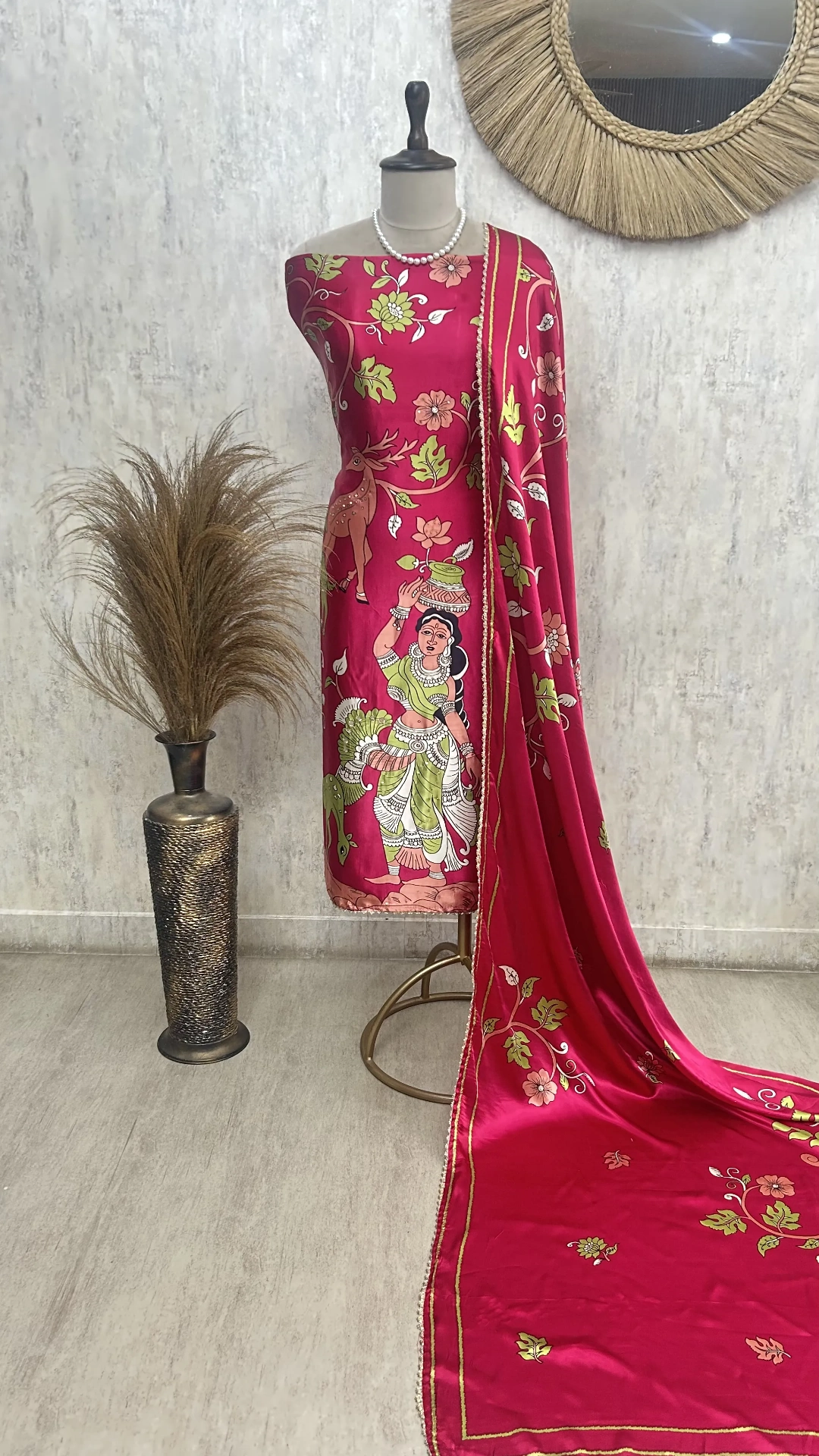 Petal Print Perfection Unstitched Suit