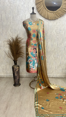 Petal Print Perfection Unstitched Suit