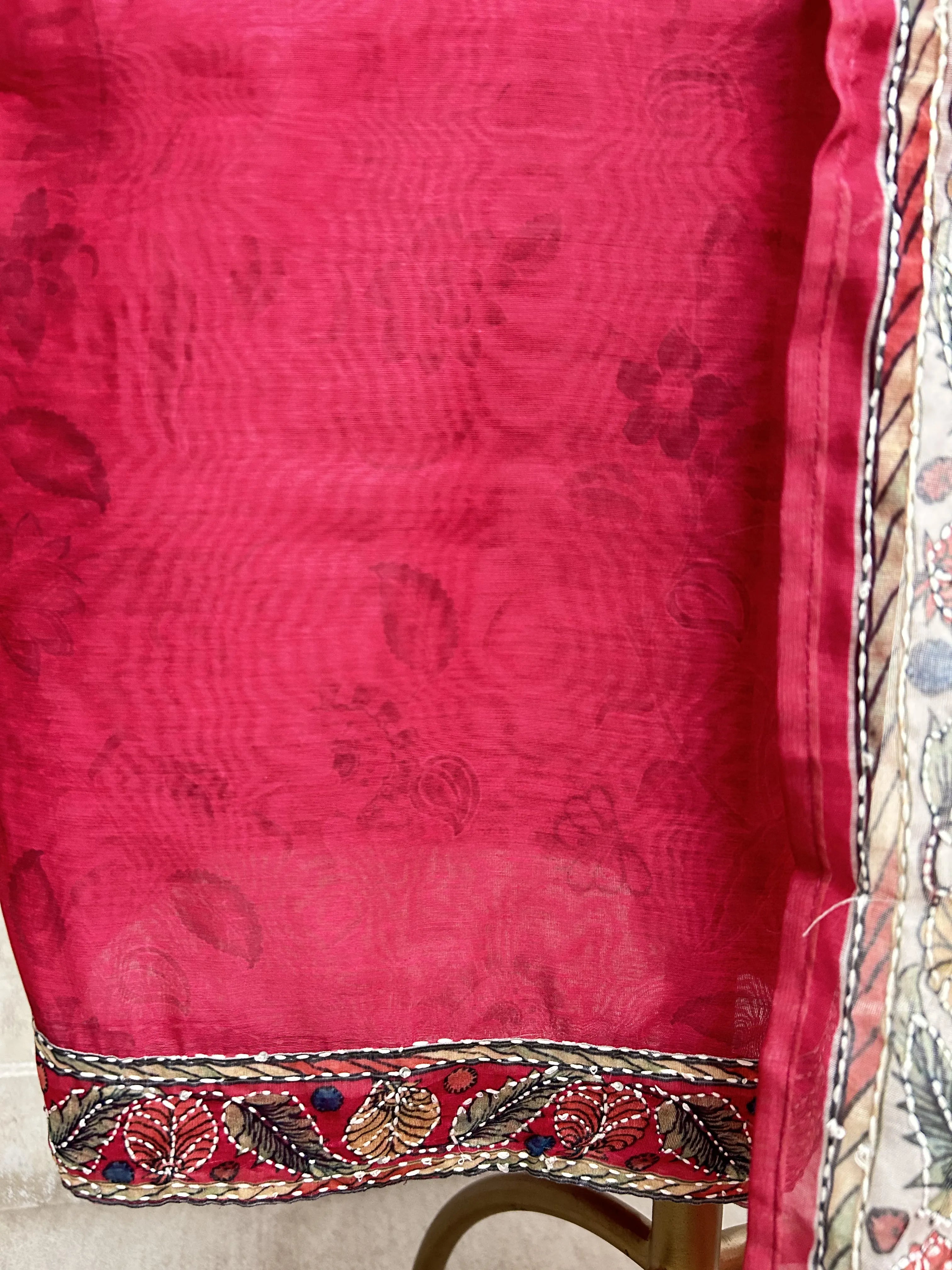 Earthy Festive Grace Unstitched Suit