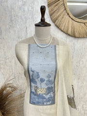 Lotus Meadow Charm Unstitched Suit