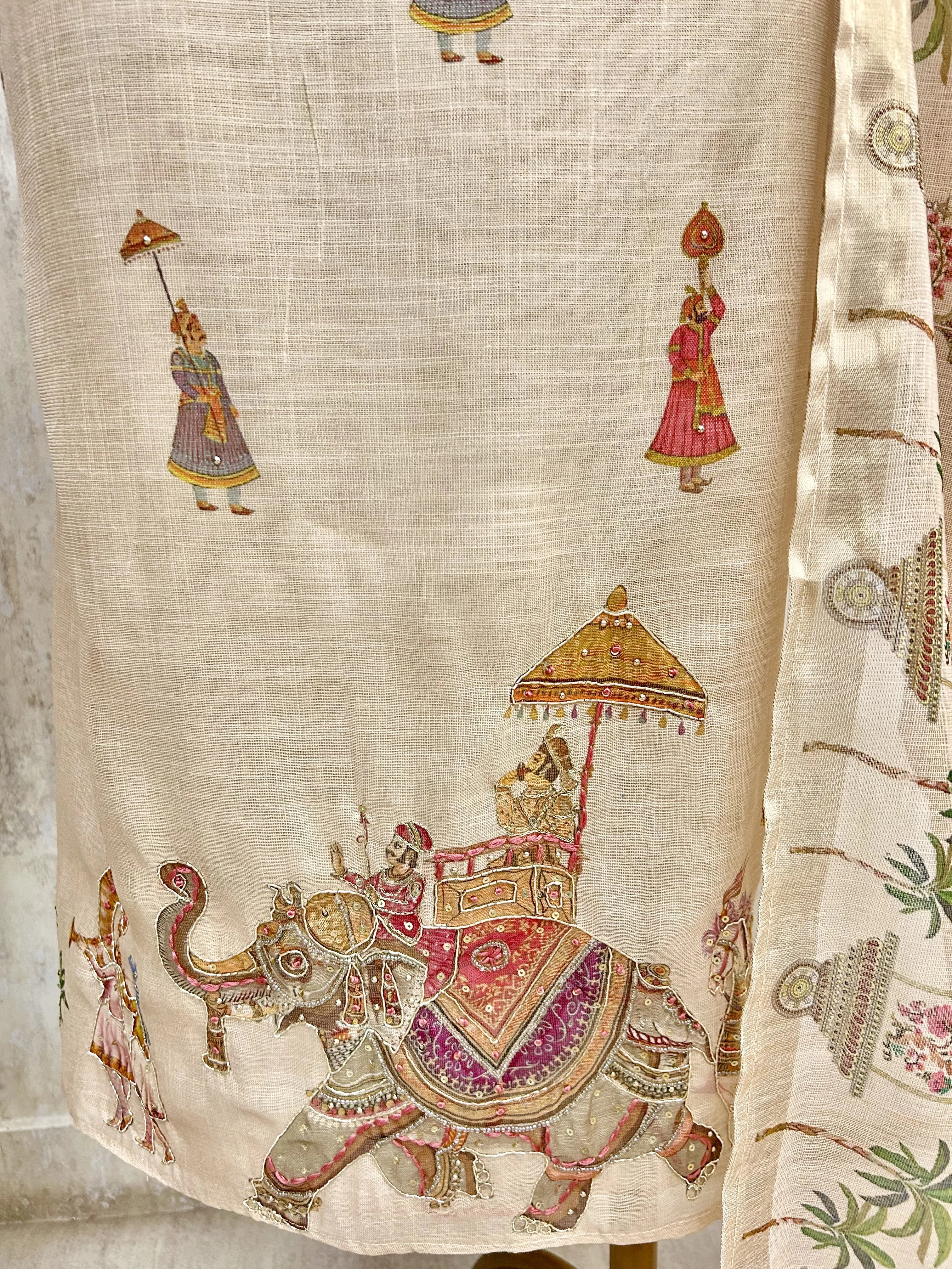 Regal Elephant Journey Unstitched Suit