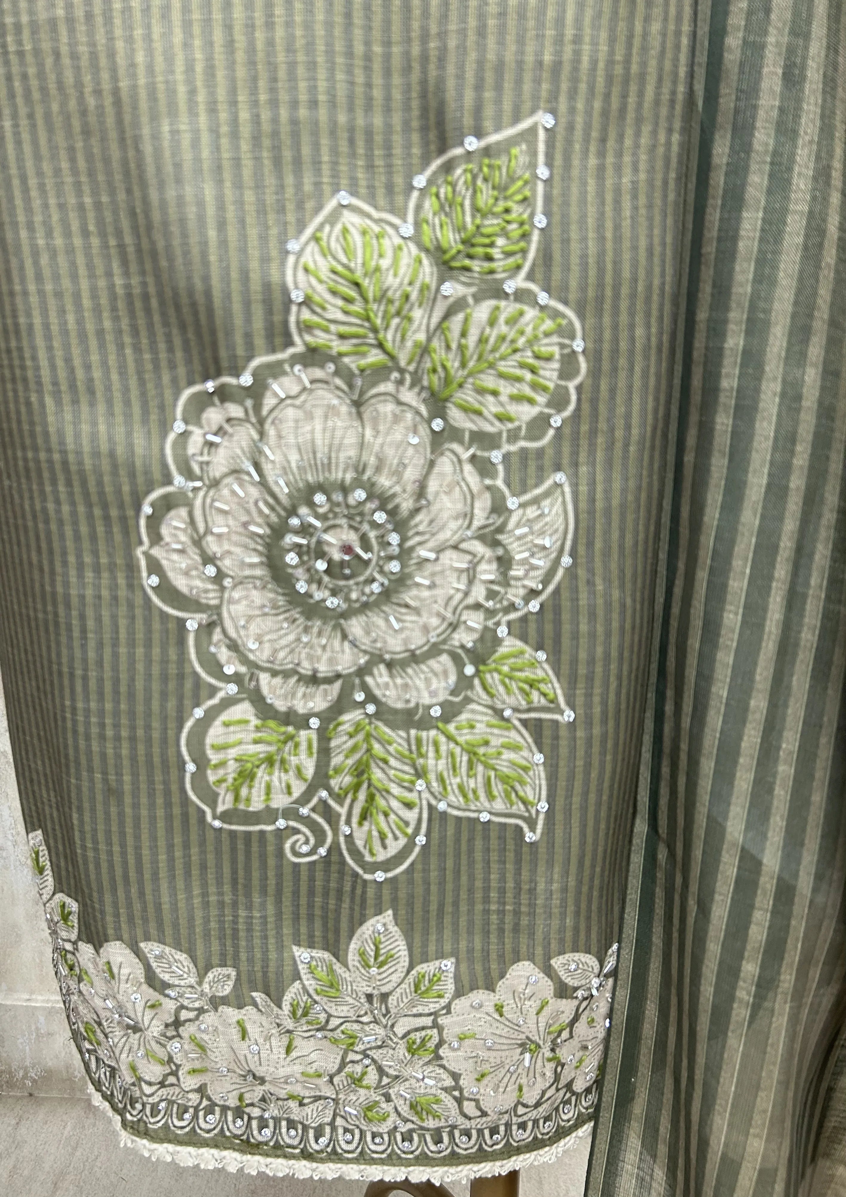 Rosewood Bloom Ensemble Unstitched Suit