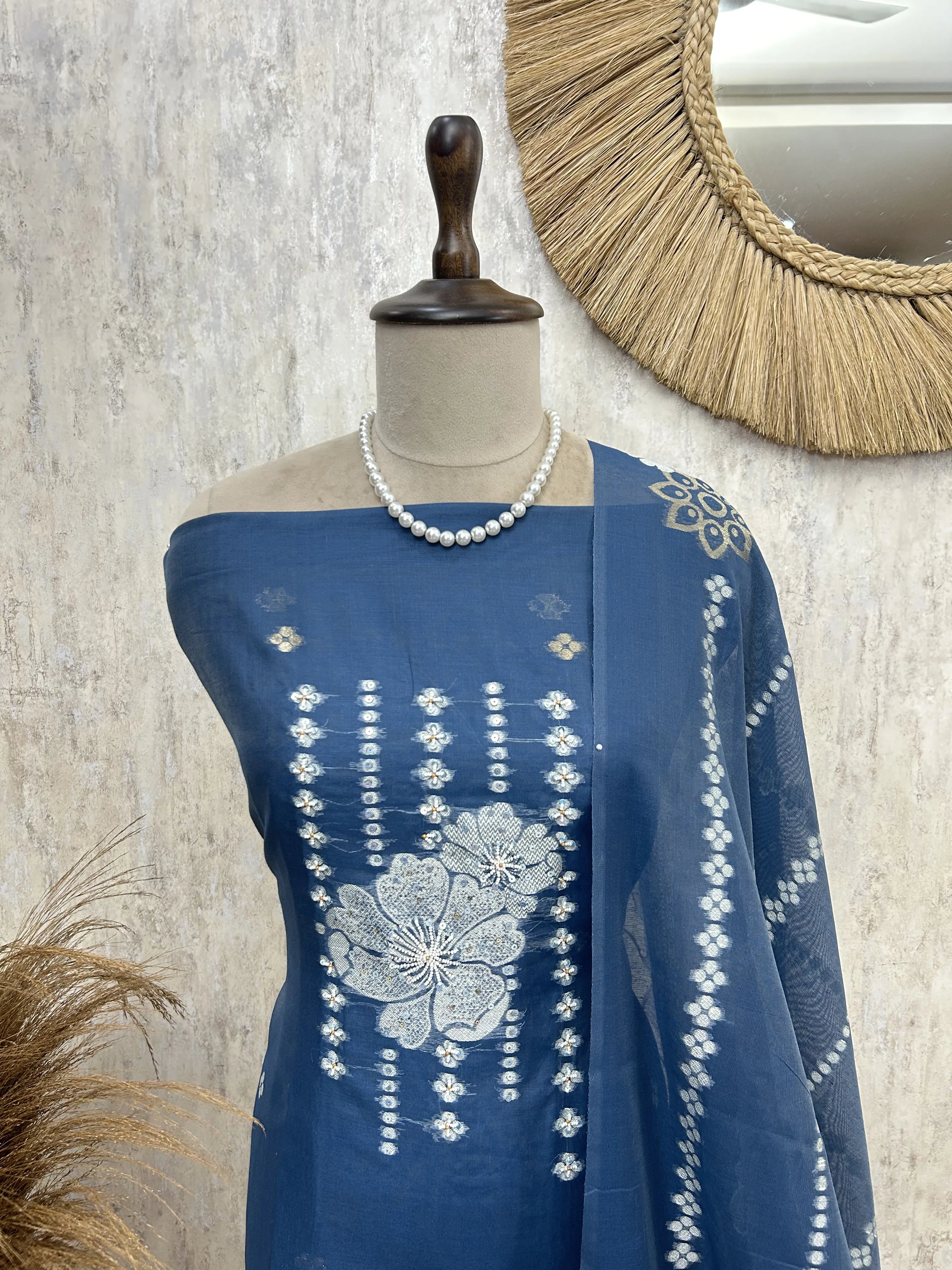 Timeless Indigo Craft Unstitched Suit