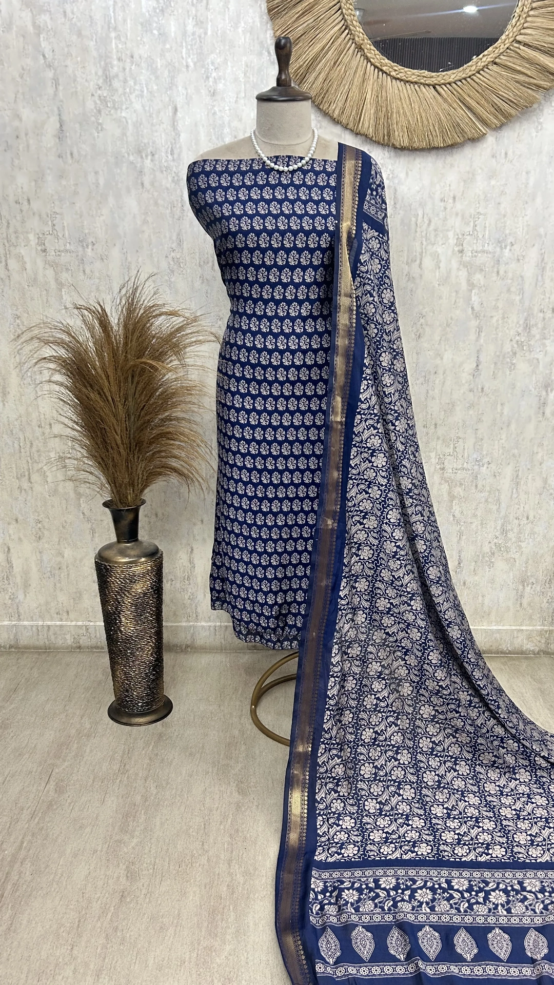 Timeless Ethnic Grace Unstitched Suit