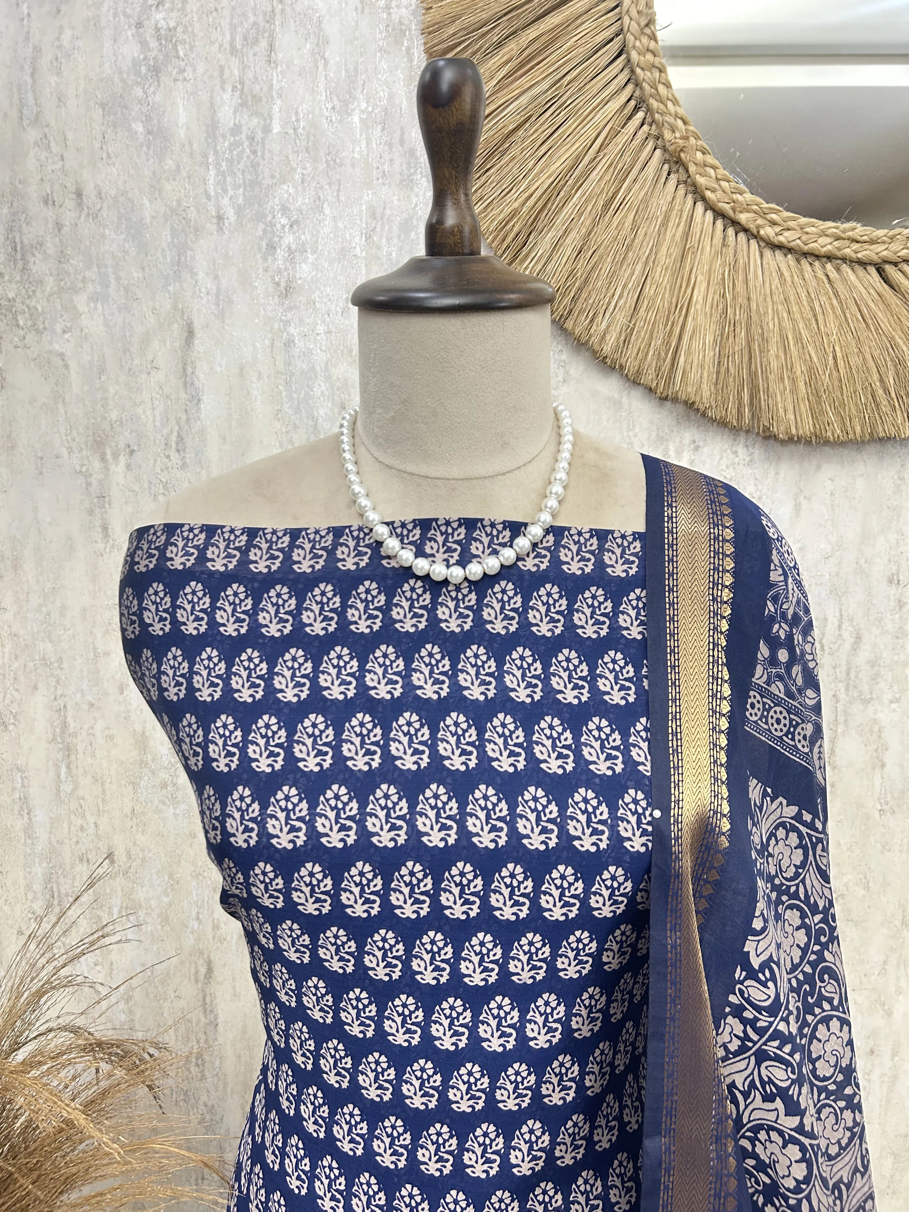 Timeless Ethnic Grace Unstitched Suit