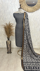 Timeless Ethnic Grace Unstitched Suit