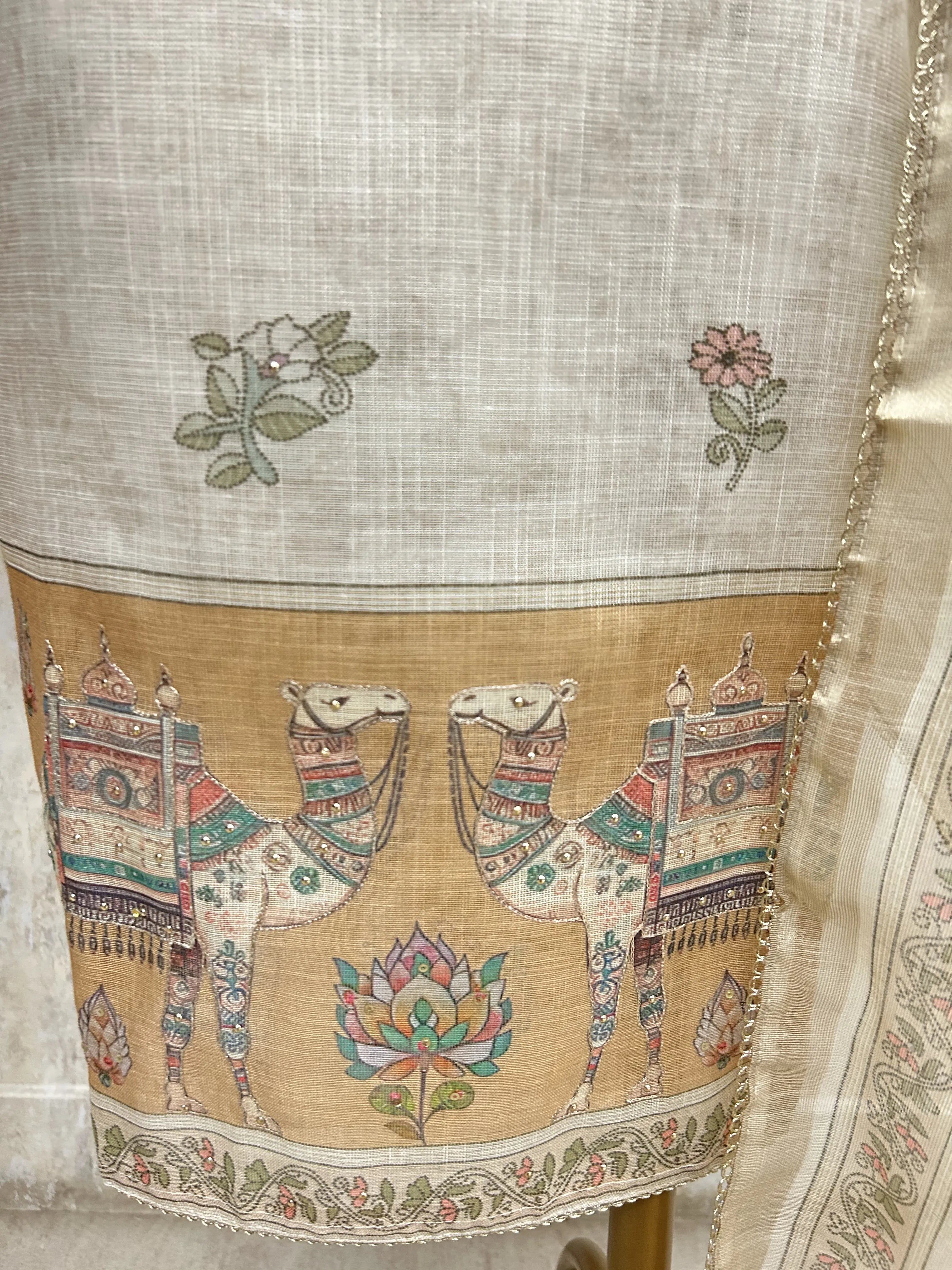 Blossom Trail Beauty Unstitched Suit