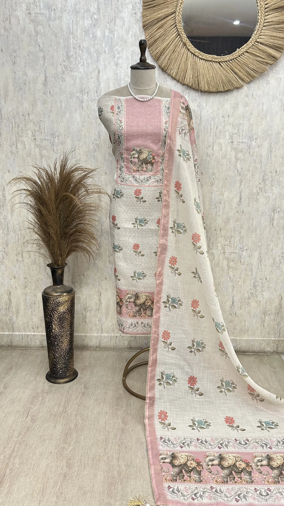 Blossom Trail Beauty Unstitched Suit