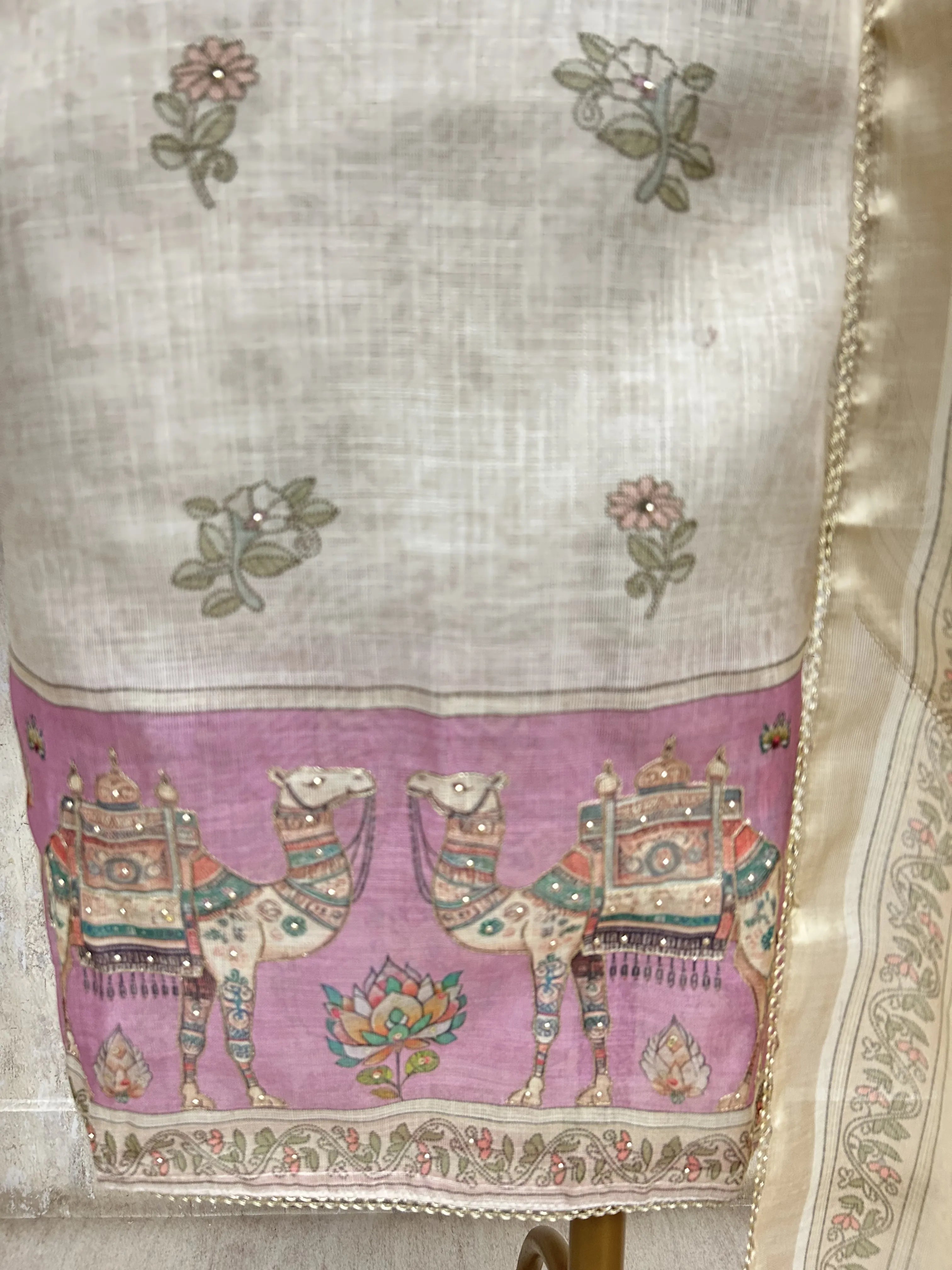 Blossom Trail Beauty Unstitched Suit