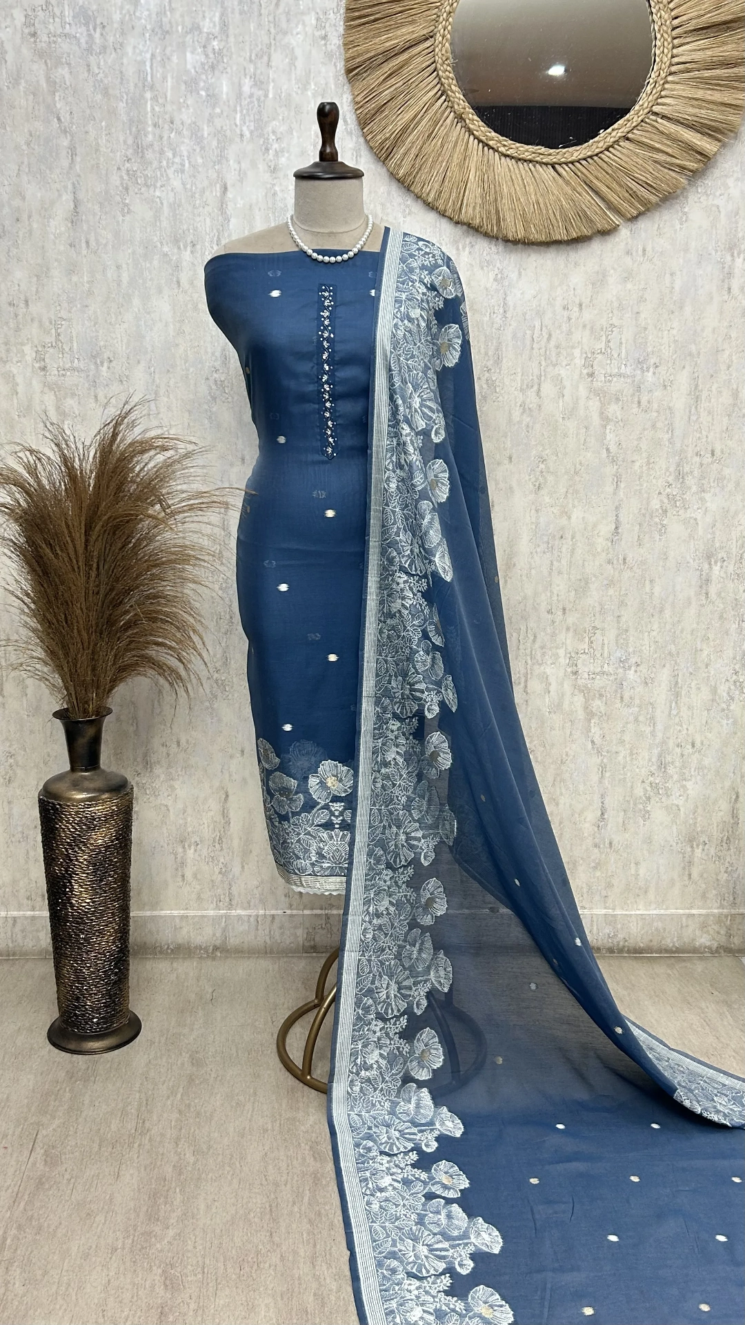 Timeless Indigo Craft Unstitched Suit