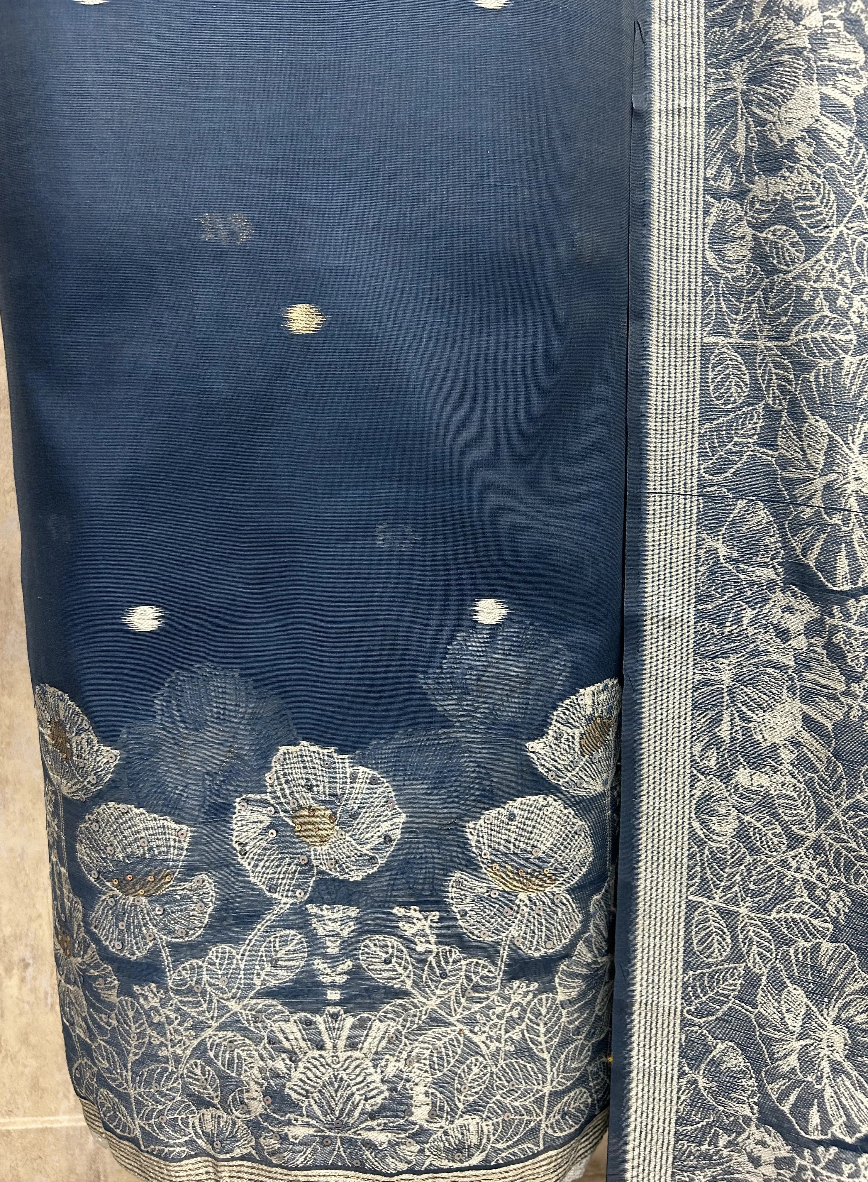 Timeless Indigo Craft Unstitched Suit