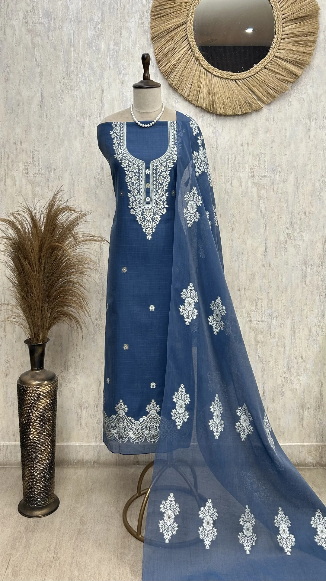 Royal Indigo Grace Unstitched Suit