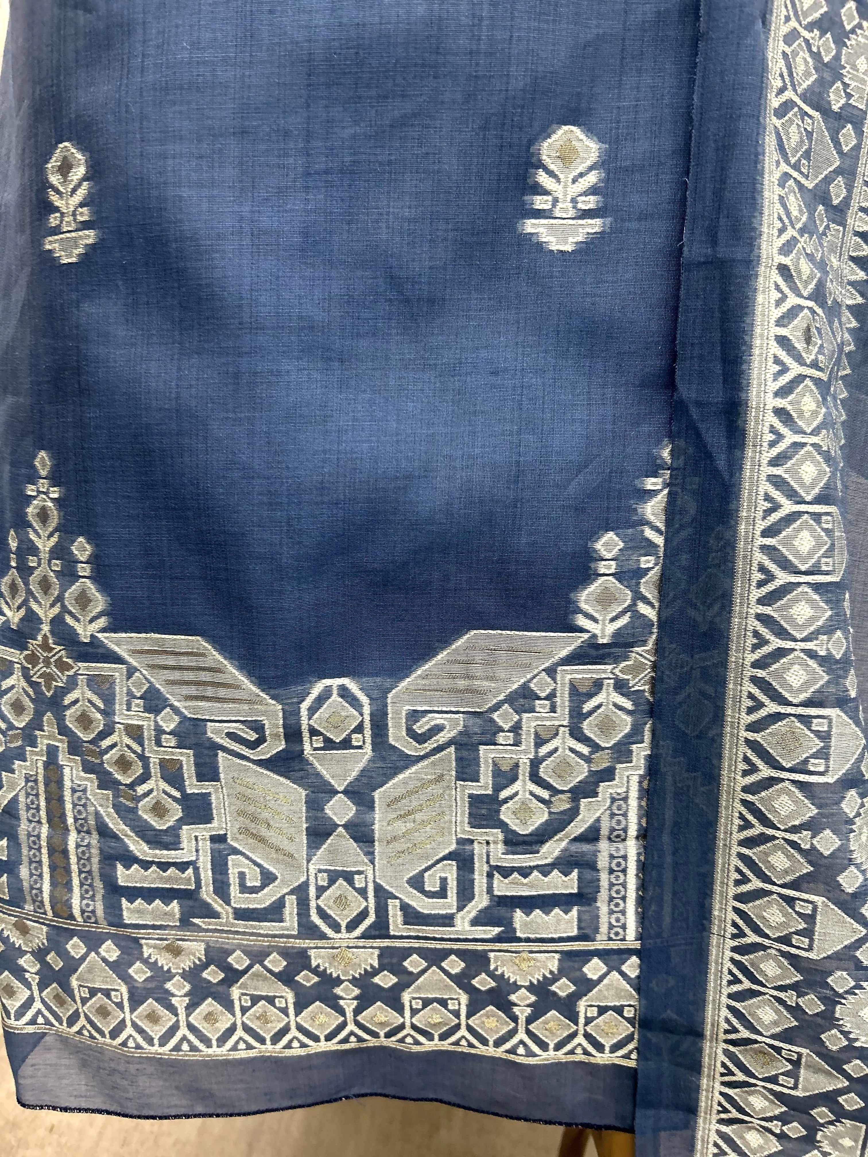 Jamdani Weaving Unstitched Suit Set